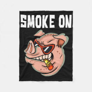 Cobertor De Velo Camisa De Porco Engraçada Para Homens Fumando Carn