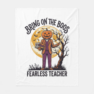 Cobertor De Velo Camisa de Professor de Halloween Gravura Vintage A