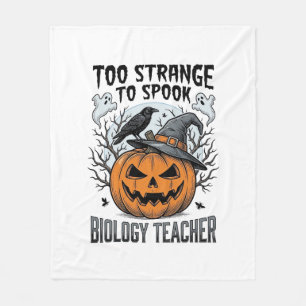 Cobertor De Velo Camisa de professora de biologia de Halloween Corv