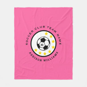 Cobertor De Velo Camisa de Time de Futebol Personalizada com Número