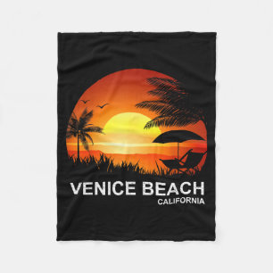 Cobertor De Velo Camisa de verão da Praia de Veneza Palmeira Vintag