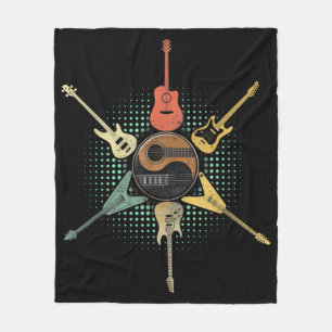 Cobertor De Velo Camisa De Violão. Estilo Retroativo, Presente Par