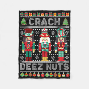 Cobertor De Velo Camisa Deez Nuts Nutcracker Funny Natal Feio Suéte