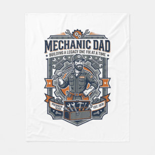 Cobertor De Velo Camisa Dia dos Pais Mecânico Pai Engraçado Present