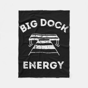 Cobertor De Velo Camisa Divertida de Lago e Barco - Big Dock Energy