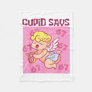 Cobertor De Velo Camisa do Cupido Diz Seis Sete, Cupido Dias 67 Diz