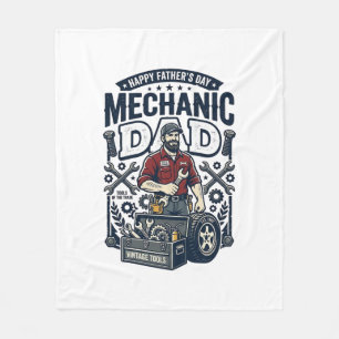 Cobertor De Velo Camisa do Dia dos Pais Mecânico Pai Engraçado Pres