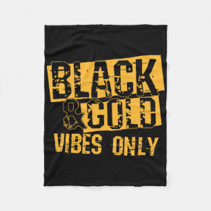 Cobertor De Velo Camisa Do Grupo Dourado Jogo Preto Para Segundo gr