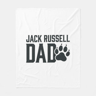 Cobertor De Velo Camisa do Papai Jack Russell com Desenho de Pegada