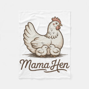 Cobertor De Velo Camisa engraçada de galinha mãe galinha Dia das mã