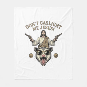 Cobertor De Velo Camisa engraçada de Jesus Gambá com desenho vintag