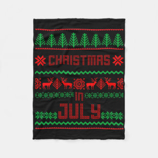 Cobertor De Velo Camisa engraçada de Natal em julho Suéter feio de