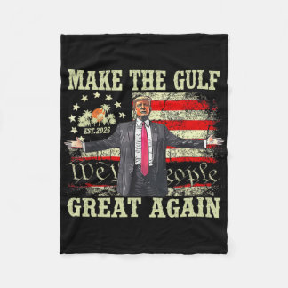 Cobertor De Velo Camisa engraçada de Trump Faça o Golfo Grande Nova