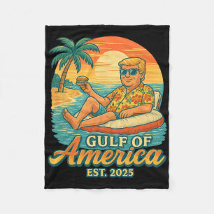 Cobertor De Velo Camisa Engraçada Do Golfo Dos Eua América No Leste