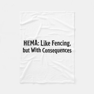 Cobertor De Velo Camisa engraçada Hema - Como esgrima, mas com cons