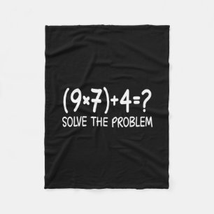 Cobertor De Velo Camisa engraçada Pemdas Elementary Math Professor