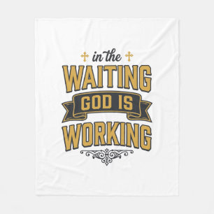 Cobertor De Velo Camisa God Is Working Vintage Faith Typography_1
