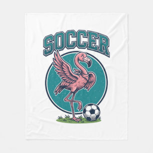 Cobertor De Velo Camisa Gráfica do Jogador de Futebol Flamingo Vint