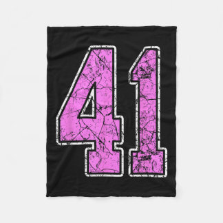 Cobertor De Velo Camisa Grunge Rosa e Rosa Número 41 Uniforme de Jo