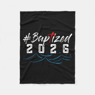 Cobertor De Velo Camisa Hashtag Batizado 2026 Camisa de Batismo Deu