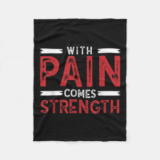 Cobertor De Velo Camisa Motivacional Com Dor Vem Fortalecendo Homen