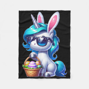 Cobertor De Velo Camisa páscoa Unicorn Com Felzs pascoa De Ovos G