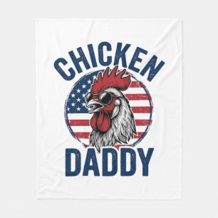 Cobertor De Velo Camisa Patriótica Vintage Galo Frango Papai Desi