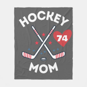 Cobertor De Velo Camisa Personalizada de Mãe de Hockey com Número d