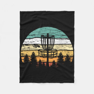 Cobertor De Velo Camisa Retro de Golfe de Disco, Pôr do Sol Frisbee