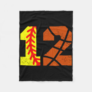 Cobertor De Velo Camisa Softll Sketll Número 12 Piada Aniversário d