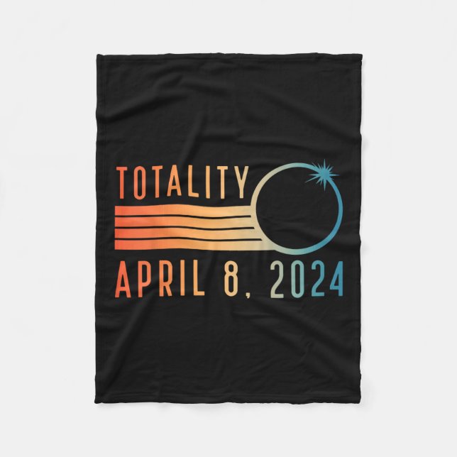 Cobertor De Velo Camisa Solar Eclipse Abril 8 De Abril De 2024 Tota (Frente)