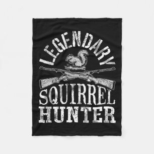 Cobertor De Velo Camisa T Legendary Squirrel Hunter Caça Humor Vi