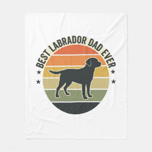 Cobertor De Velo Camisa Vetorial de Cachorro Pai Labrador Vintage P