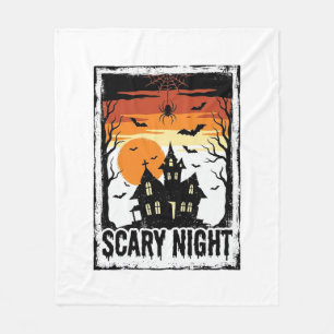 Cobertor De Velo Camisa Vintage de Halloween Casa Assombrada Noite 