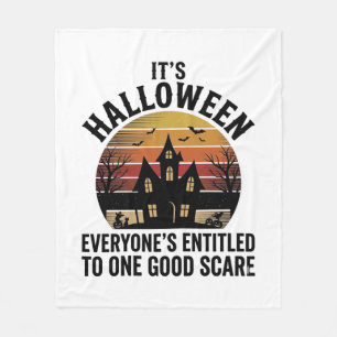 Cobertor De Velo Camisa Vintage Halloween Casa Assombrada Bom Susto