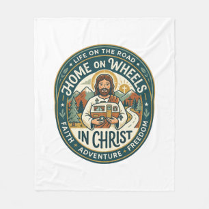 Cobertor De Velo Camisa Vintage Jesus RV Camper Life Gráfico Cristã