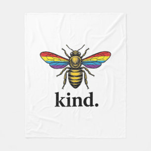 Cobertor De Velo Camisa Vintage Kind Bee Asa Arco-íris Design (2)_1