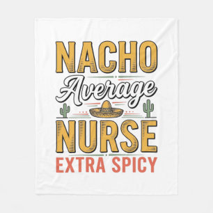 Cobertor De Velo Camisa Vintage Nacho Average Nurse Extra Spicy Des