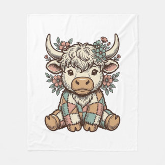 Cobertor De Velo Camisa Xadrez Floral Vintage da Vaca das Terras Al