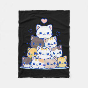 Cobertor De Velo Camisas de Gato Mulheres Gatos Frescos Animados Ka
