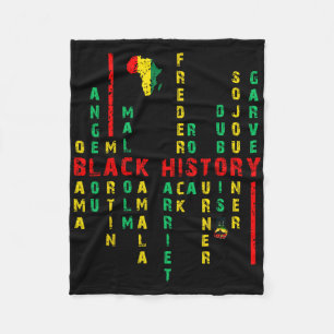 Cobertor De Velo Camisas de Líderes do Mês da História Negra Para M
