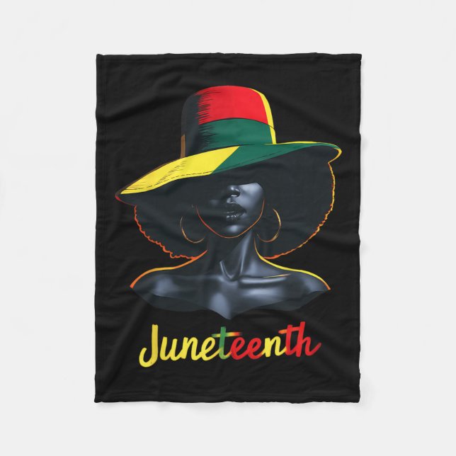 Cobertor De Velo Camisas Juneteenth Mulheres (Frente)
