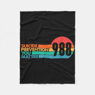 Cobertor De Velo Camiseta 988 Linha de Prevenção de Suicídio Consci