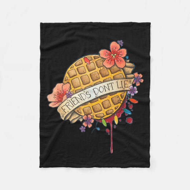 Cobertor De Velo Camiseta Amigos Não Mentem  (Frente)