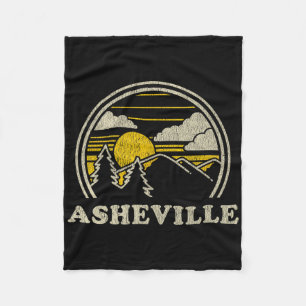 Cobertor De Velo Camiseta Asheville Carolina do Norte Nc Vintage Ca
