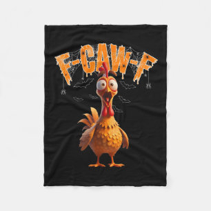 Cobertor De Velo Camiseta Assustado F-caw-f Halloween 