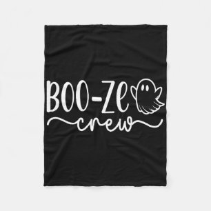 Cobertor De Velo Camiseta Boo-ze Crew Halloween Ghost Vacation Crui