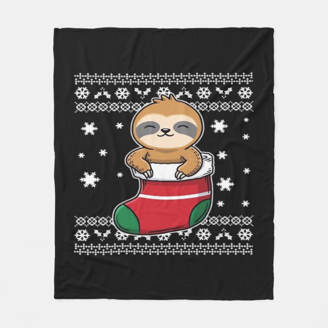 Cobertor De Velo Camiseta Clássica de Natal (Frente)