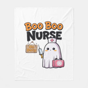 Cobertor De Velo Camiseta Clássica Enfermeira Boo Boo de Plantão