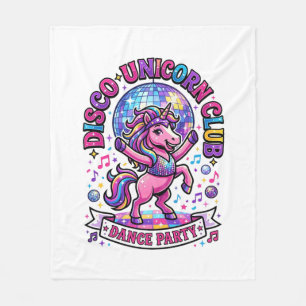 Cobertor De Velo Camiseta Comercial do Unicorn Disco Unicorn Club G